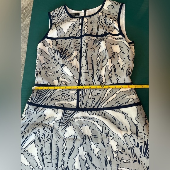 Lafayette 148 New York Damaris Tropical Print Fil Coupe Damaris Size 8 Women's - Picture 9 of 12